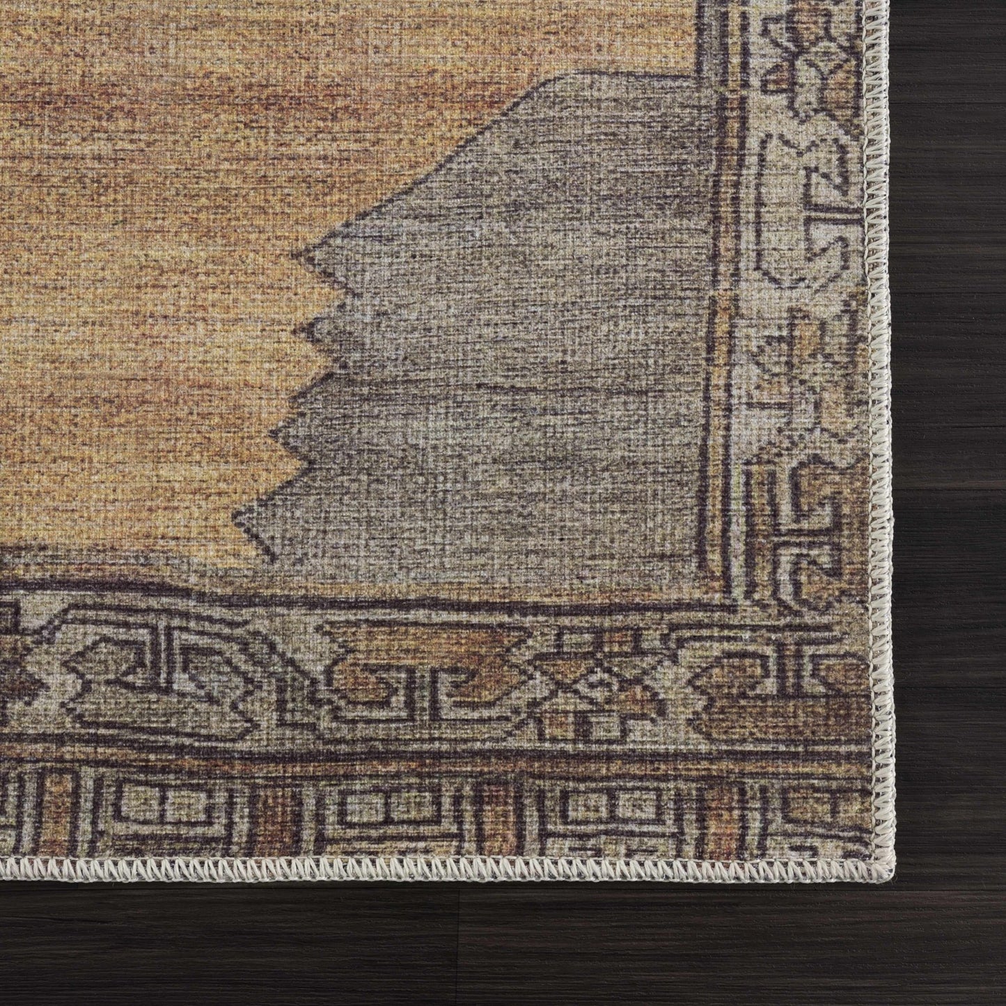 Medinah Washable Rug - Low Pile | Traditional Style - Quahog Bay Bedding