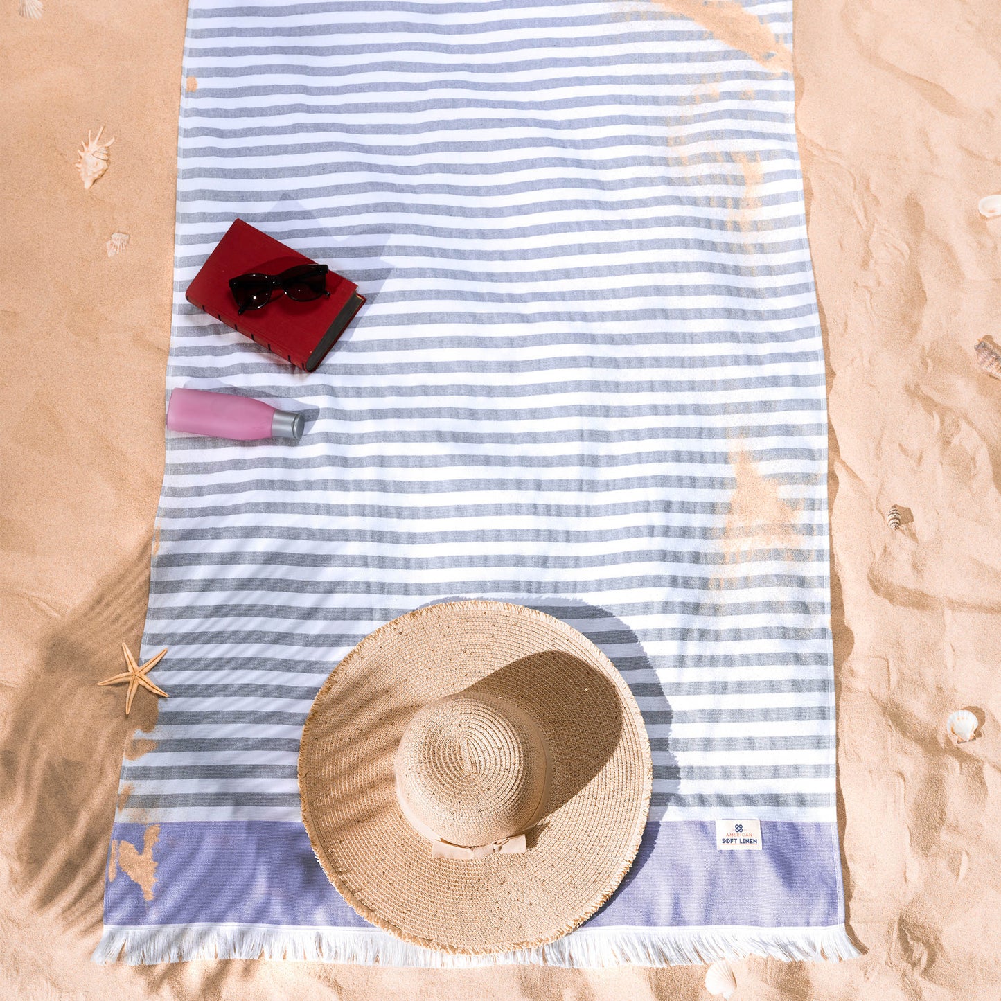 Mediterranean 100% Cotton Turkish Bath Towels - Quahog Bay Bedding