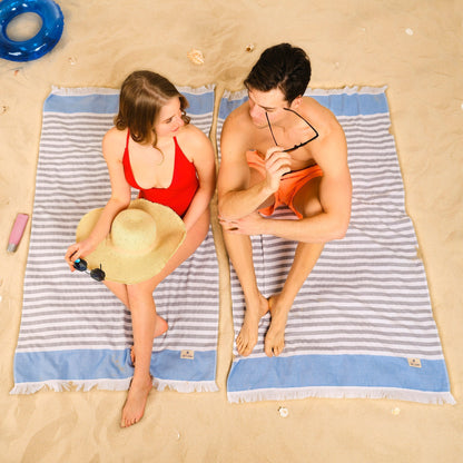 Mediterranean 100% Cotton Turkish Bath Towels - Quahog Bay Bedding