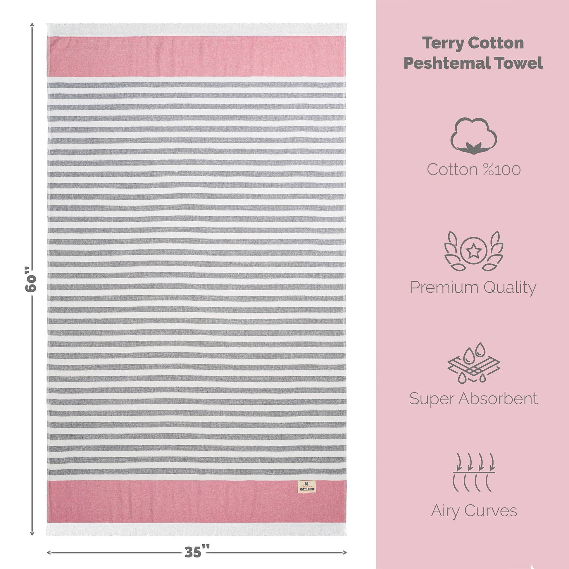 Mediterranean 100% Cotton Turkish Bath Towels - Quahog Bay Bedding