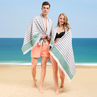 Mediterranean 100% Cotton Turkish Bath Towels - Quahog Bay Bedding