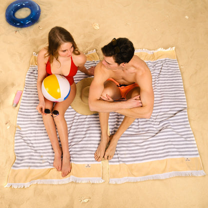 Mediterranean 100% Cotton Turkish Bath Towels - Quahog Bay Bedding