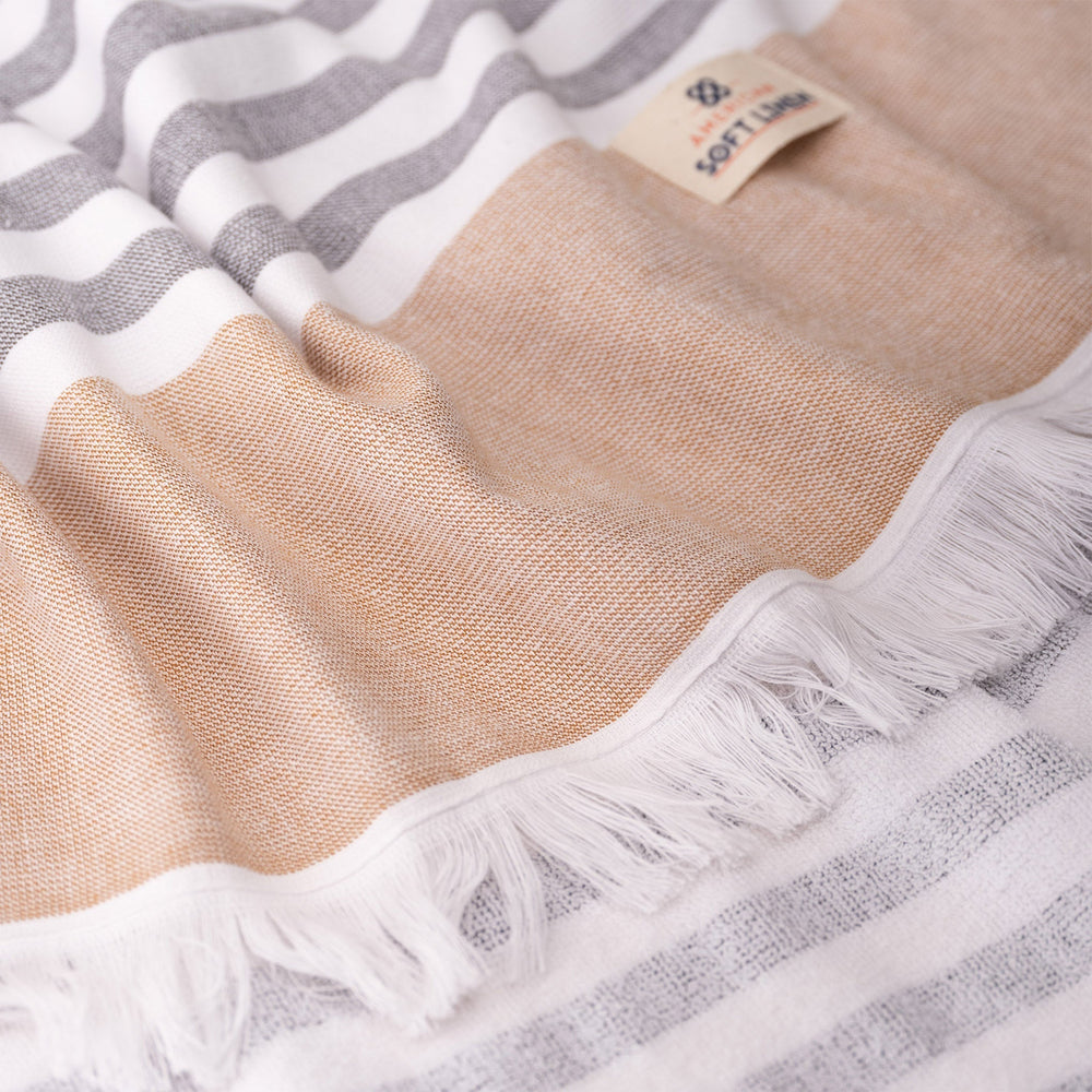 Mediterranean 100% Cotton Turkish Bath Towels - Quahog Bay Bedding