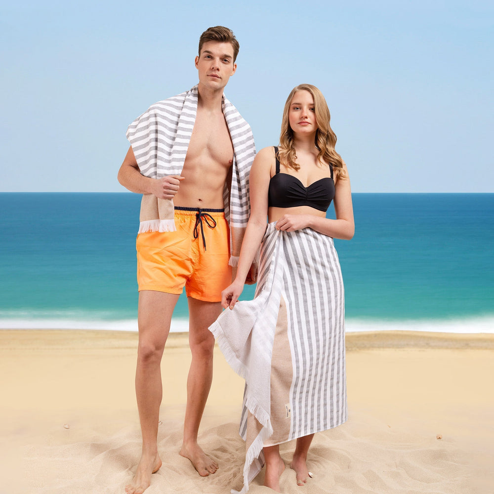 Mediterranean 100% Cotton Turkish Bath Towels - Quahog Bay Bedding