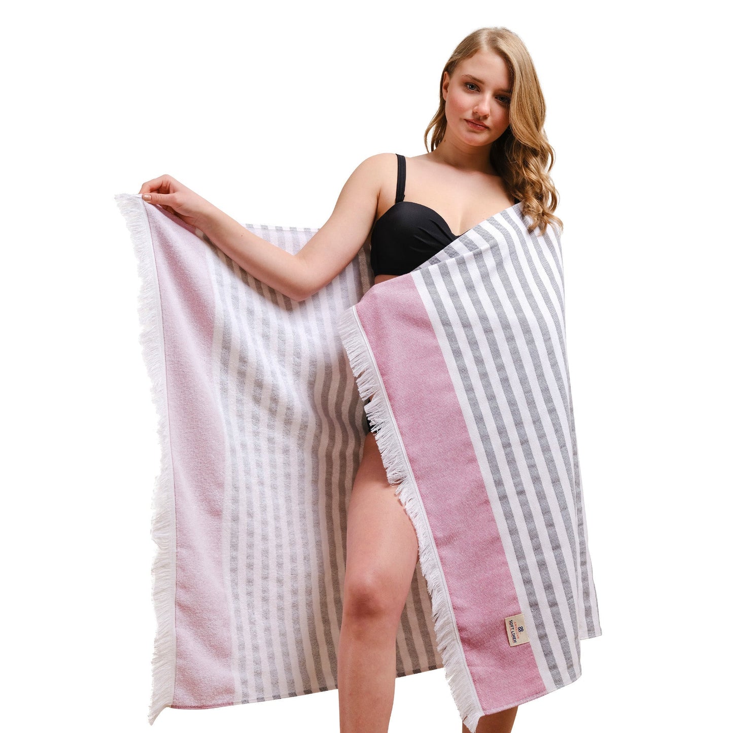 Mediterranean 100% Cotton Turkish Bath Towels - Quahog Bay Bedding