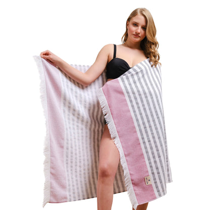 Mediterranean 100% Cotton Turkish Bath Towels - Quahog Bay Bedding