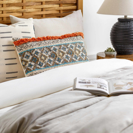 Melvindale Boho Diamond Pattern Lumbar Pillow - Quahog Bay Bedding