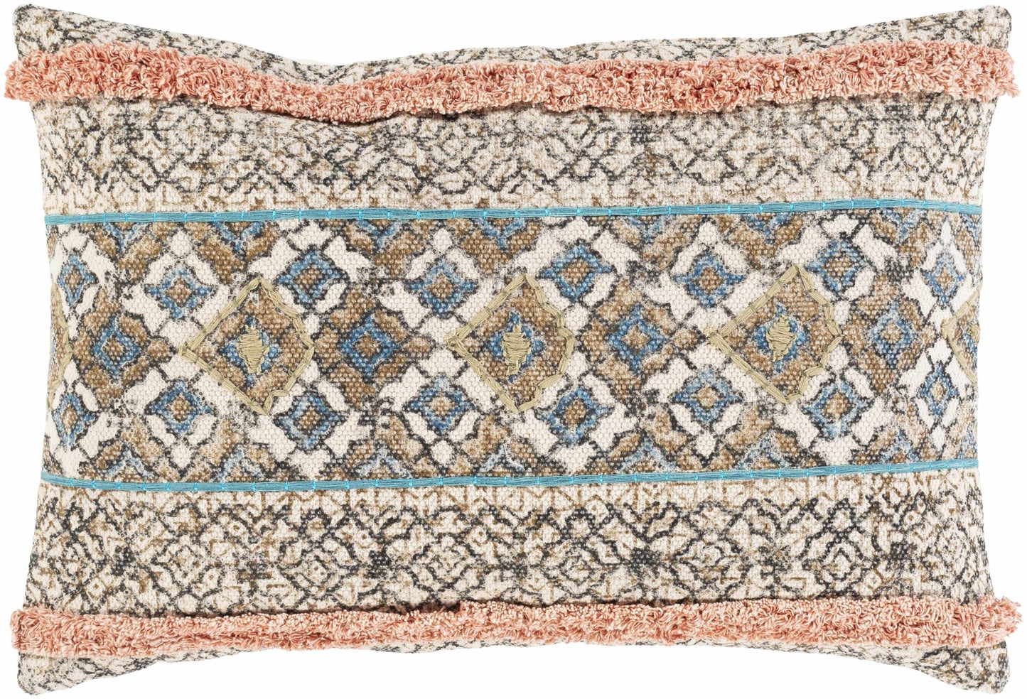 Melvindale Boho Diamond Pattern Lumbar Pillow - Quahog Bay Bedding