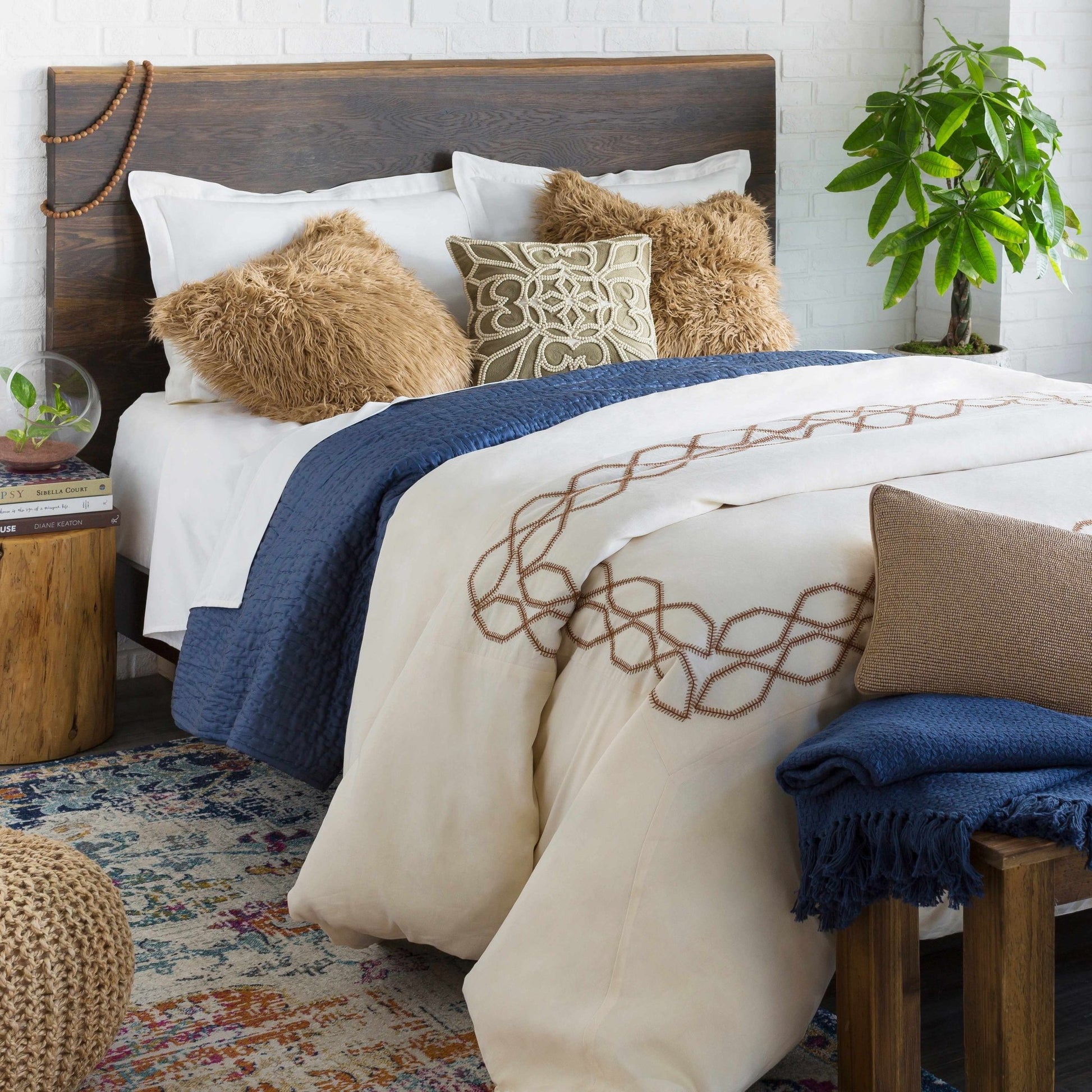 Merrittstown Cotton Knitted Pouf - Quahog Bay Bedding