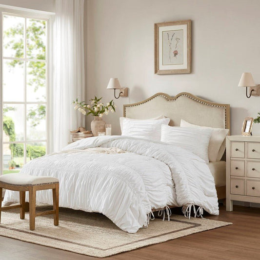 Mia Shabby Chic Ruched Comforter Set - Quahog Bay Bedding