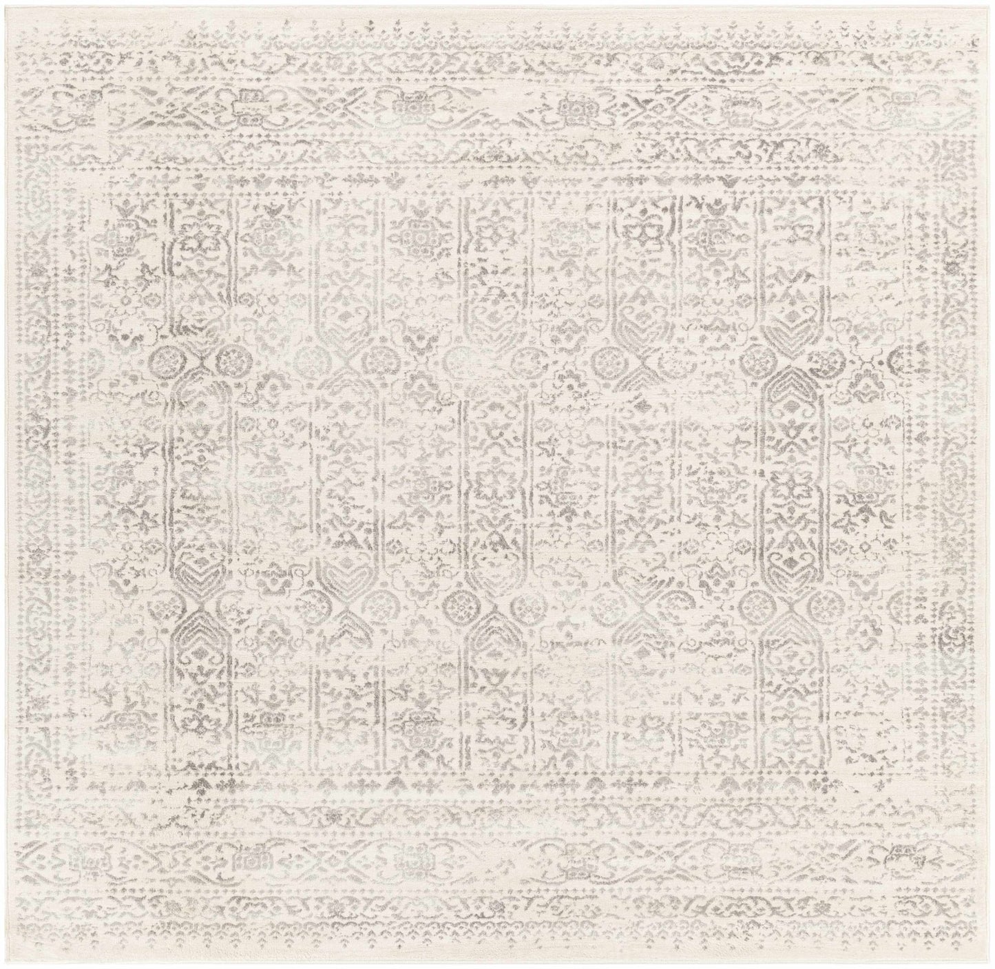 Michie Cream & Greay Area Rug - Traditional Rugs - Quahog Bay Bedding