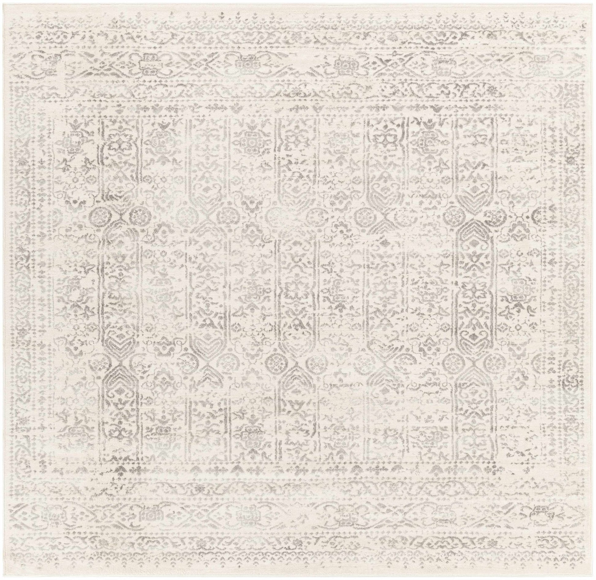 Michie Cream & Greay Area Rug - Traditional Rugs - Quahog Bay Bedding