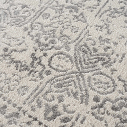 Michie Cream & Greay Area Rug - Traditional Rugs - Quahog Bay Bedding