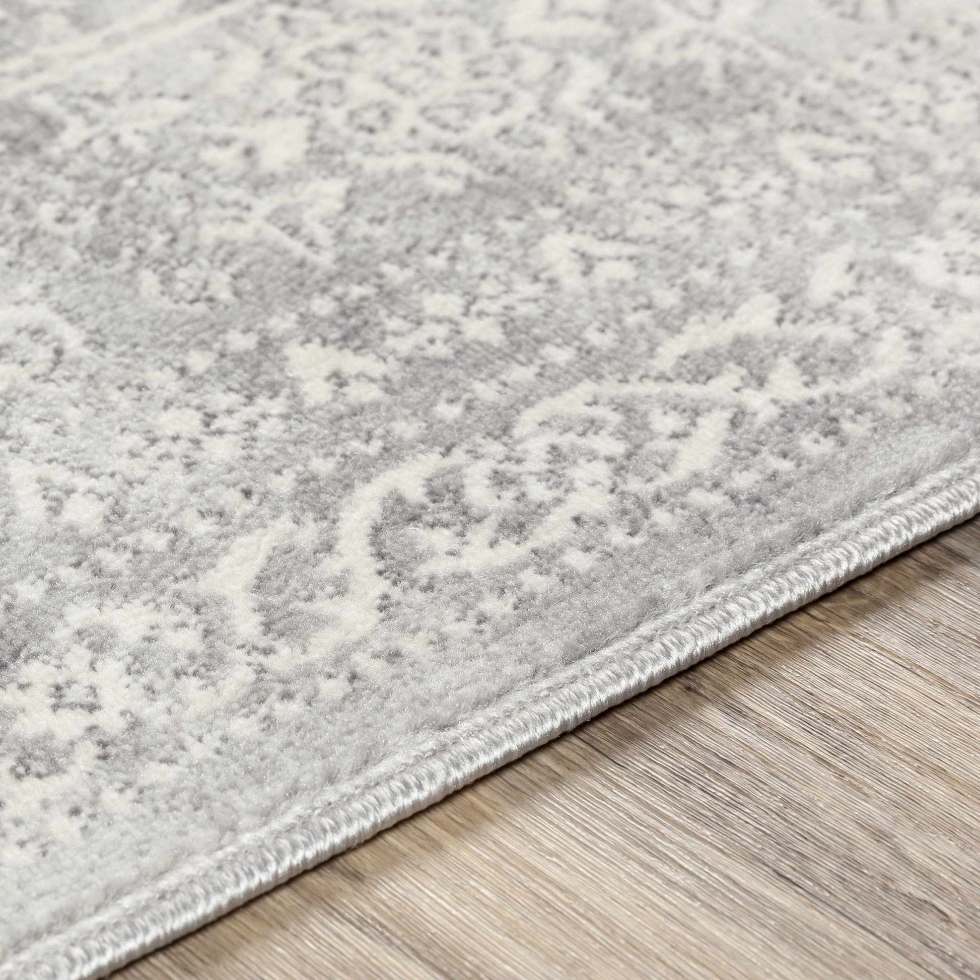 Michie Gray Area Rug - Medium Pile - Traditional Style Rugs - Quahog Bay Bedding