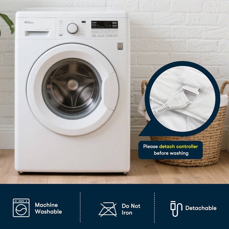 Microfiber Zoned Heated Mattress Pad - Quahog Bay Bedding