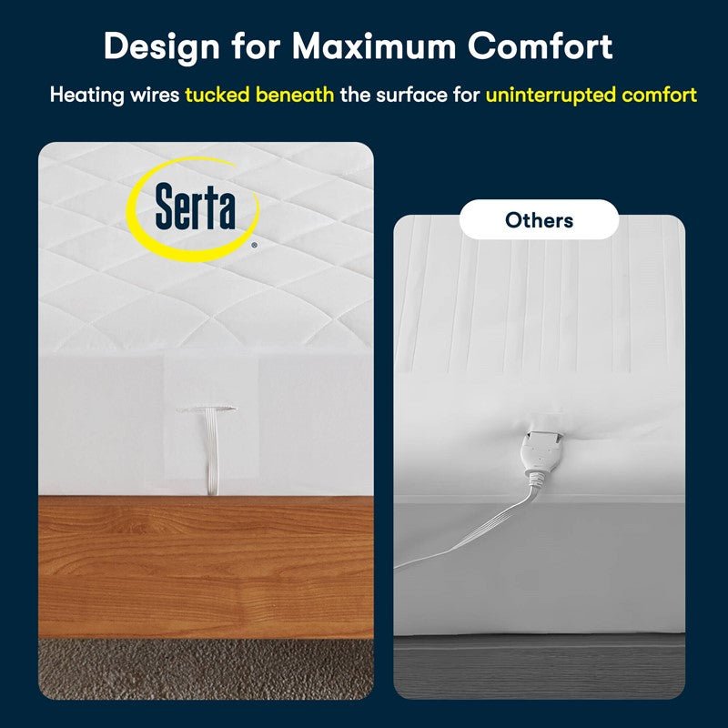 Microfiber Zoned Heated Mattress Pad - Quahog Bay Bedding