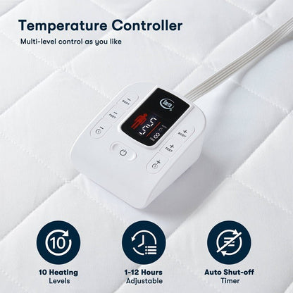 Microfiber Zoned Heated Mattress Pad - Quahog Bay Bedding