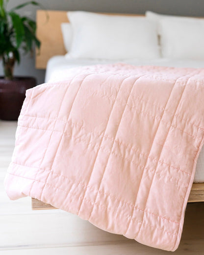 Mini Weighted Blanket 100% Cotton | Luxurious And Just The Right Size - Quahog Bay Bedding