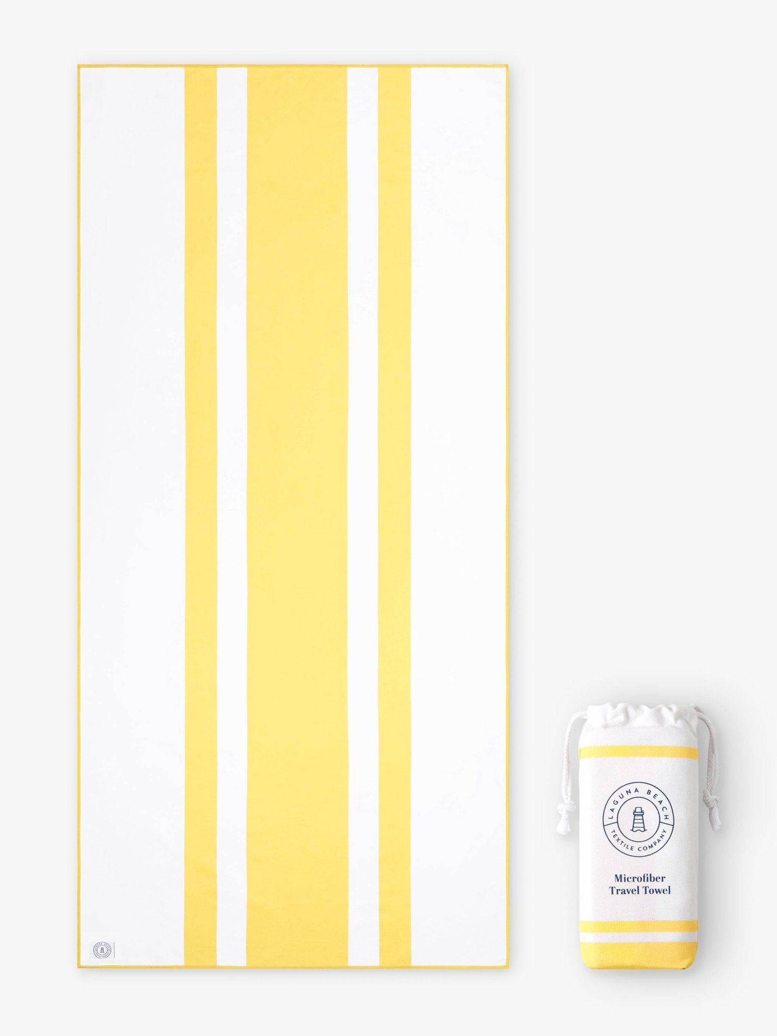 Mojave Yellow Microfiber Beach Towel - Quahog Bay Bedding