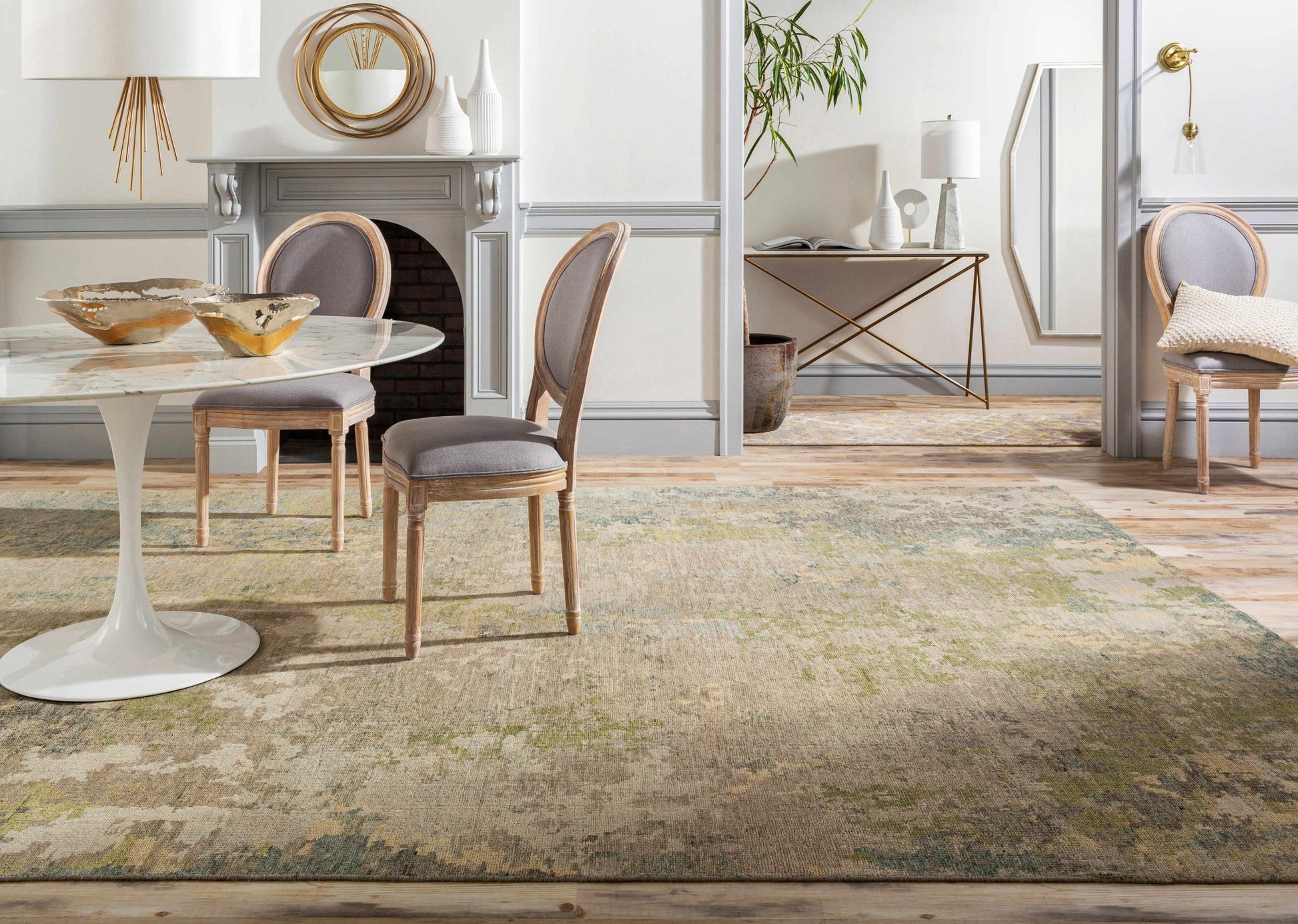 Monamon Round Rattan Mirror - Quahog Bay Bedding