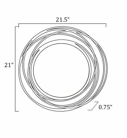 Monamon Round Rattan Mirror - Quahog Bay Bedding