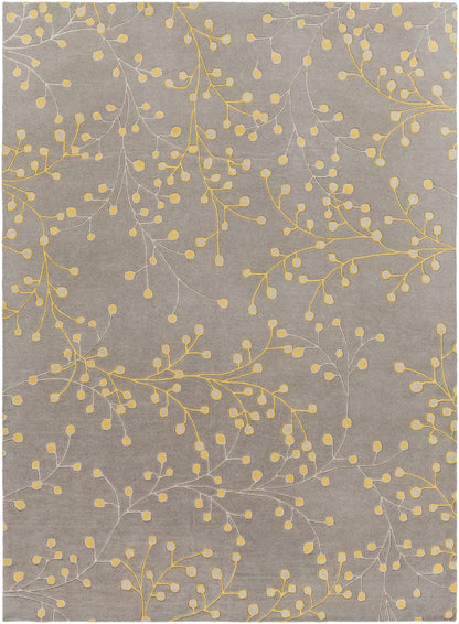 Elsu Mustard Wool Area Rug