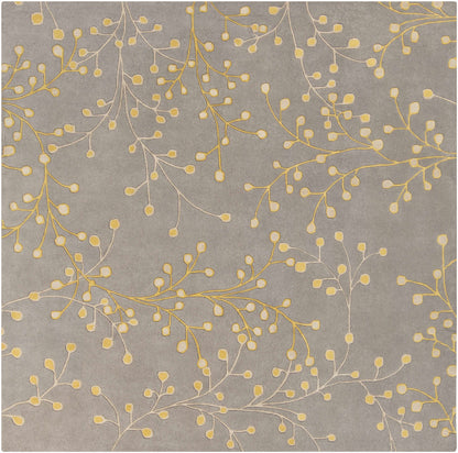 Elsu Mustard Wool Area Rug