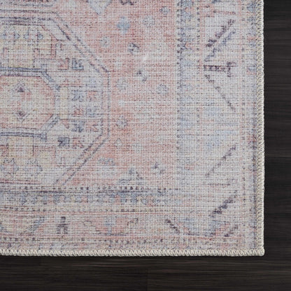 Morcott Peach Washable Area Rug - Quahog Bay Bedding