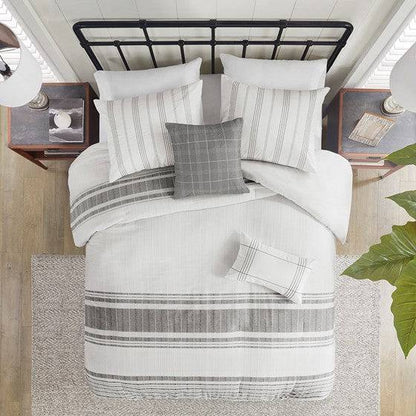 Morgan 5 Piece Cotton Jacquard Duvet Set - Quahog Bay Bedding
