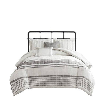 Morgan 5 Piece Cotton Jacquard Duvet Set - Quahog Bay Bedding