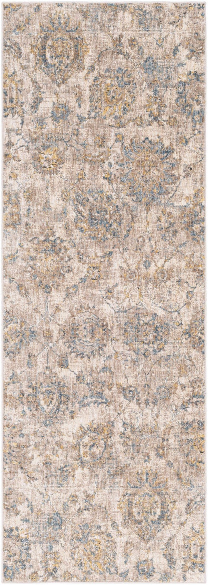 Morinville Teal Floral Rug - Quahog Bay Bedding