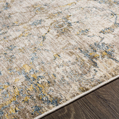 Morinville Teal Floral Rug - Quahog Bay Bedding