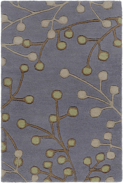 Elsu Brown Beige Wool Rug