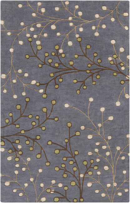 Elsu Brown Beige Wool Rug