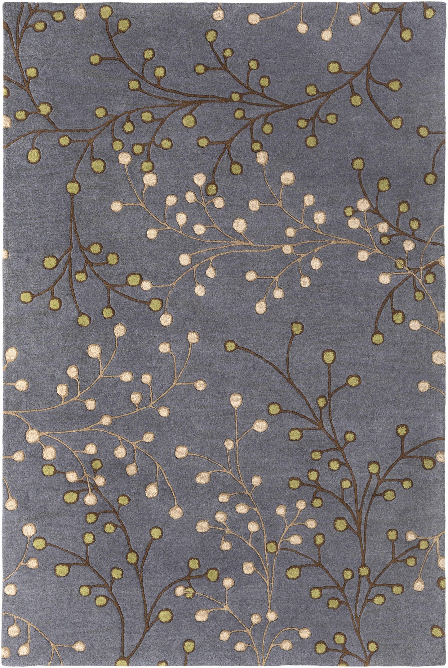 Elsu Brown Beige Wool Rug