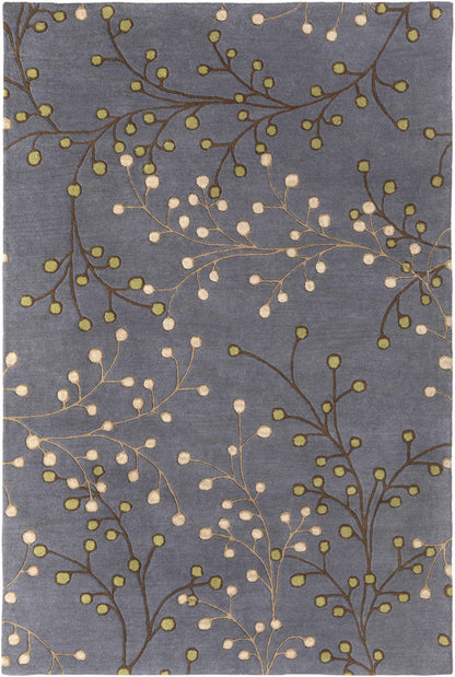 Elsu Brown Beige Wool Rug