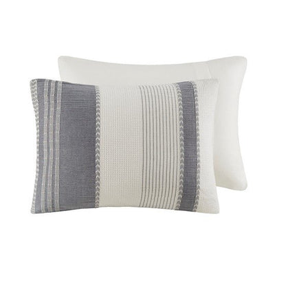 Madison Park Murphy Oversized Cotton Jacquard 8PC Comforter Set - Quahog Bay Bedding