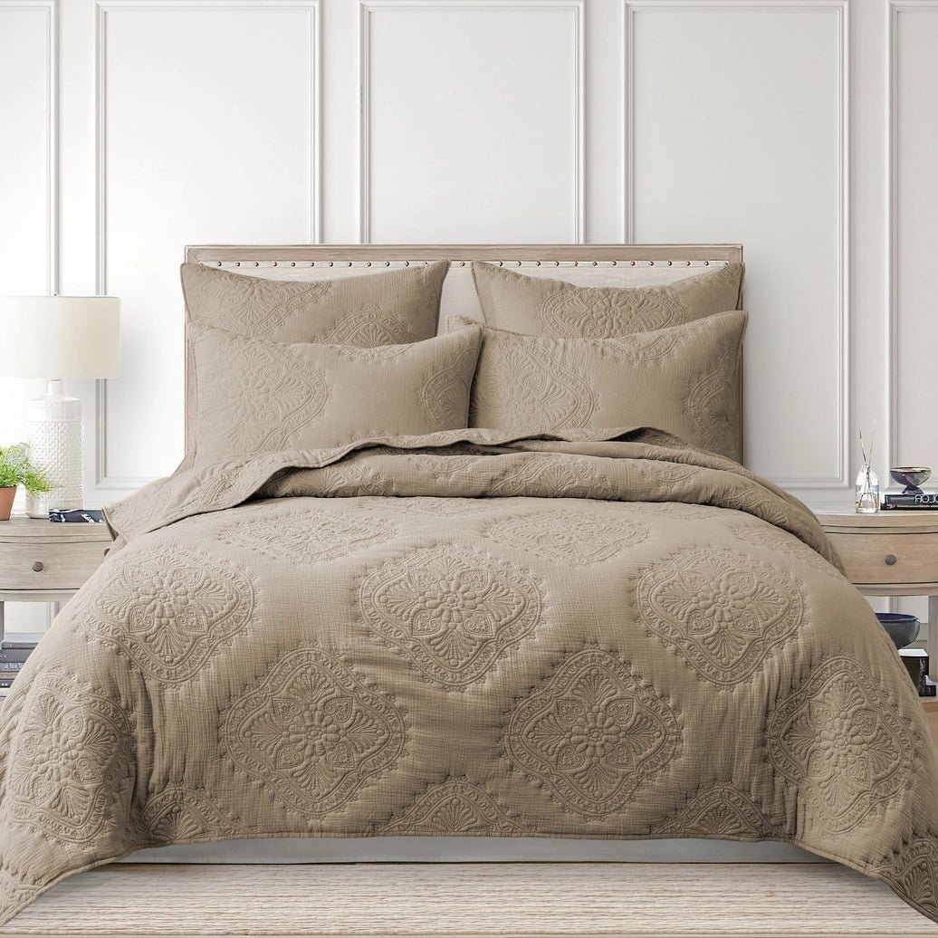 Muslin Stitch Quilt Set - Quahog Bay Bedding