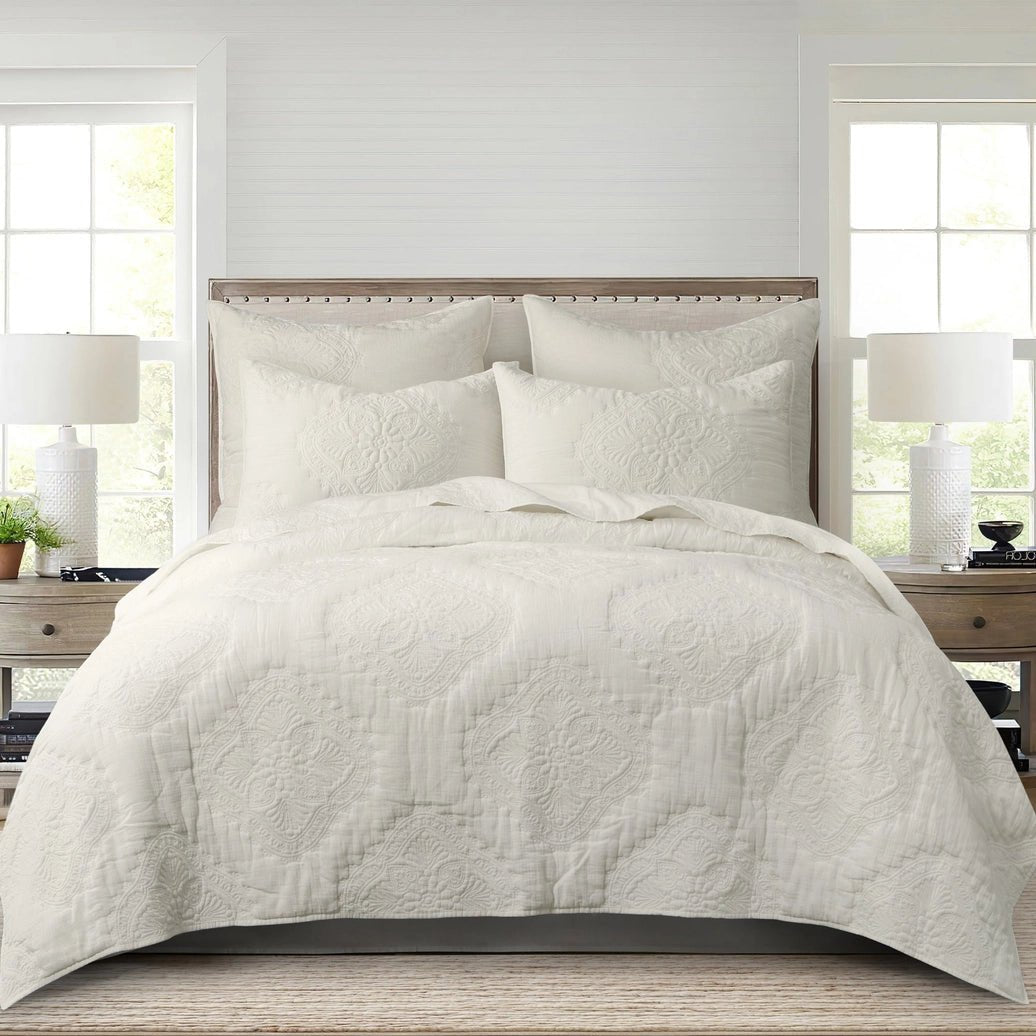 Muslin Stitch Quilt Set - Quahog Bay Bedding