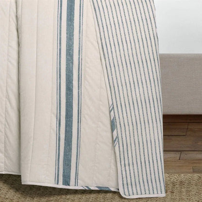 Nantucket Coastal Bedding Set - 5PC Coastal Quilt Set - Quahog Bay Bedding