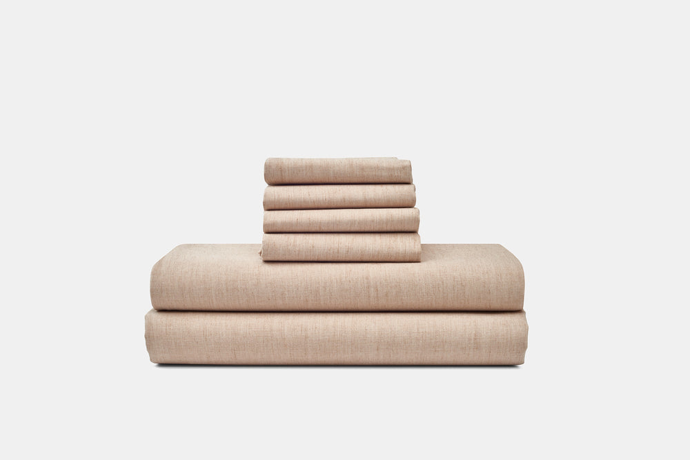 Natural Colored Cotton Bed Sheet Set - American Made With USA Grown Cotton - Quahog Bay Bedding