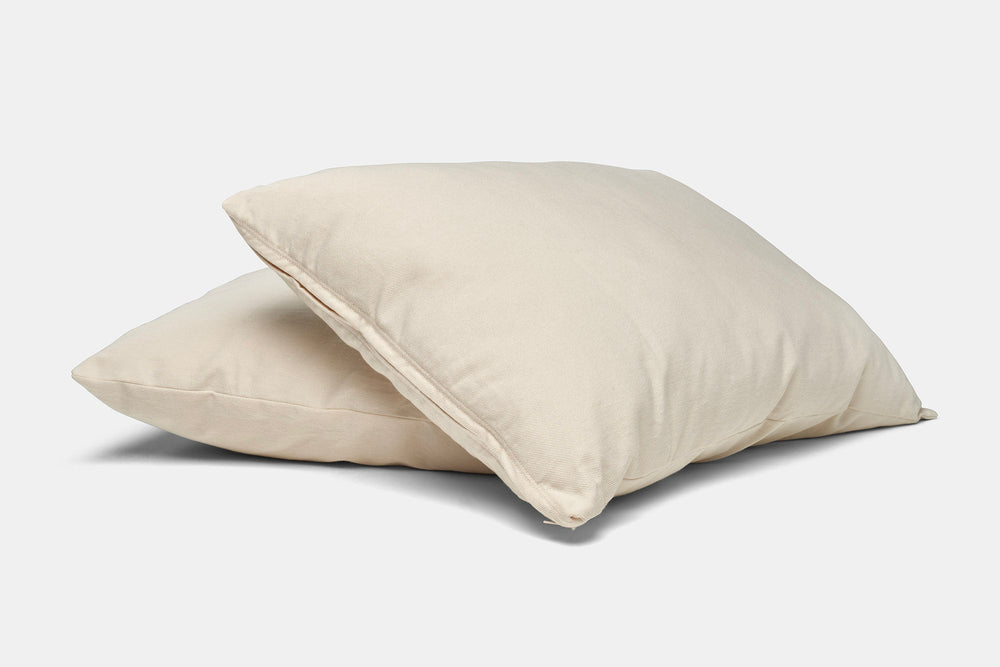 Natural Cotton Pillow With Wool Filling - American Made With USA Grown Cotton - Quahog Bay Bedding