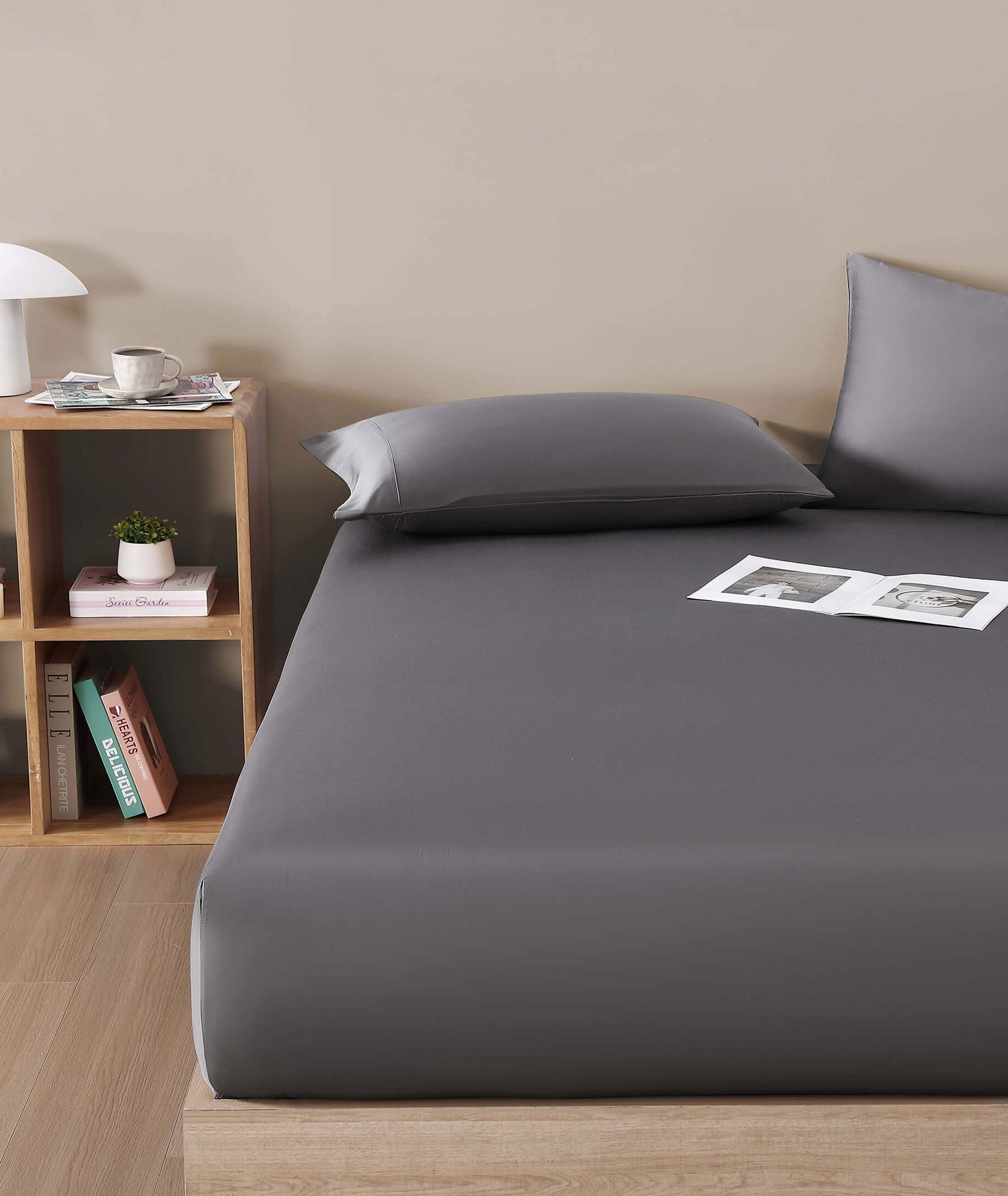 Natural Premium Bamboo Fitted Sheet - Quahog Bay Bedding