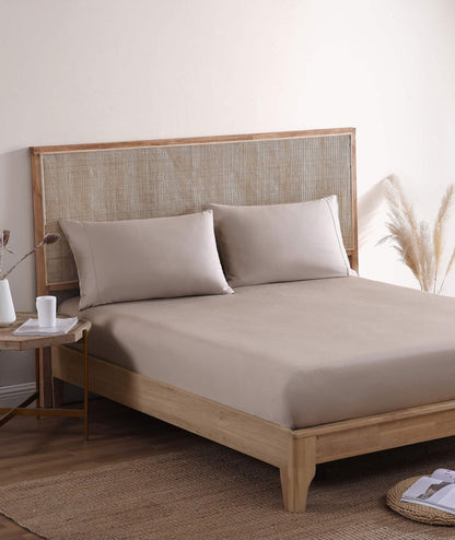 Natural Premium Bamboo Fitted Sheet - Quahog Bay Bedding