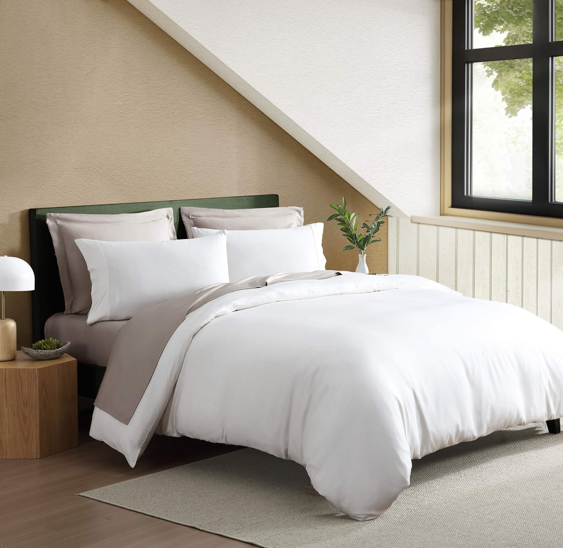 Natural Premium Bamboo Pillowcase Set - Quahog Bay Bedding