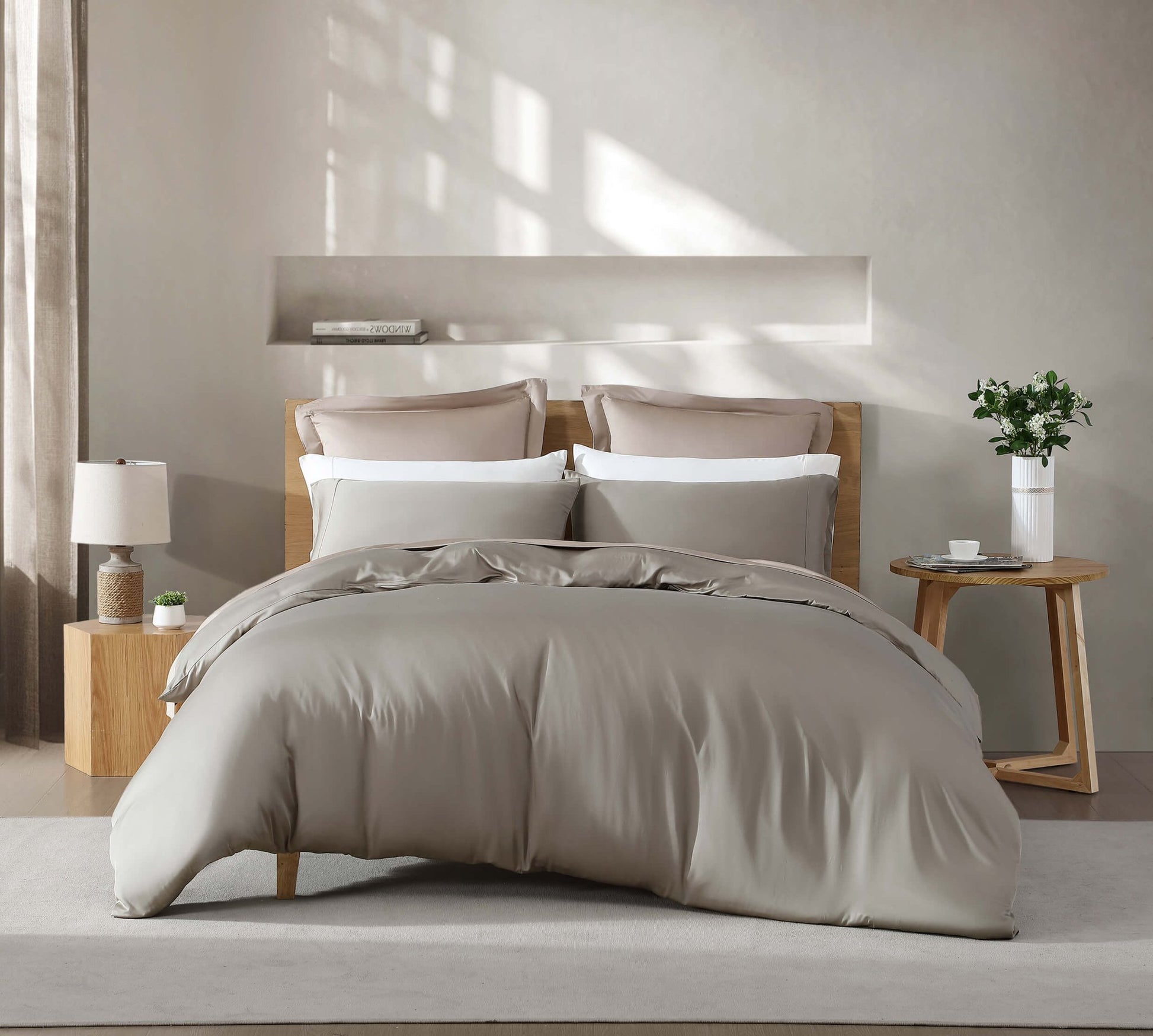 Natural Premium Bamboo Pillowcase Set - Quahog Bay Bedding