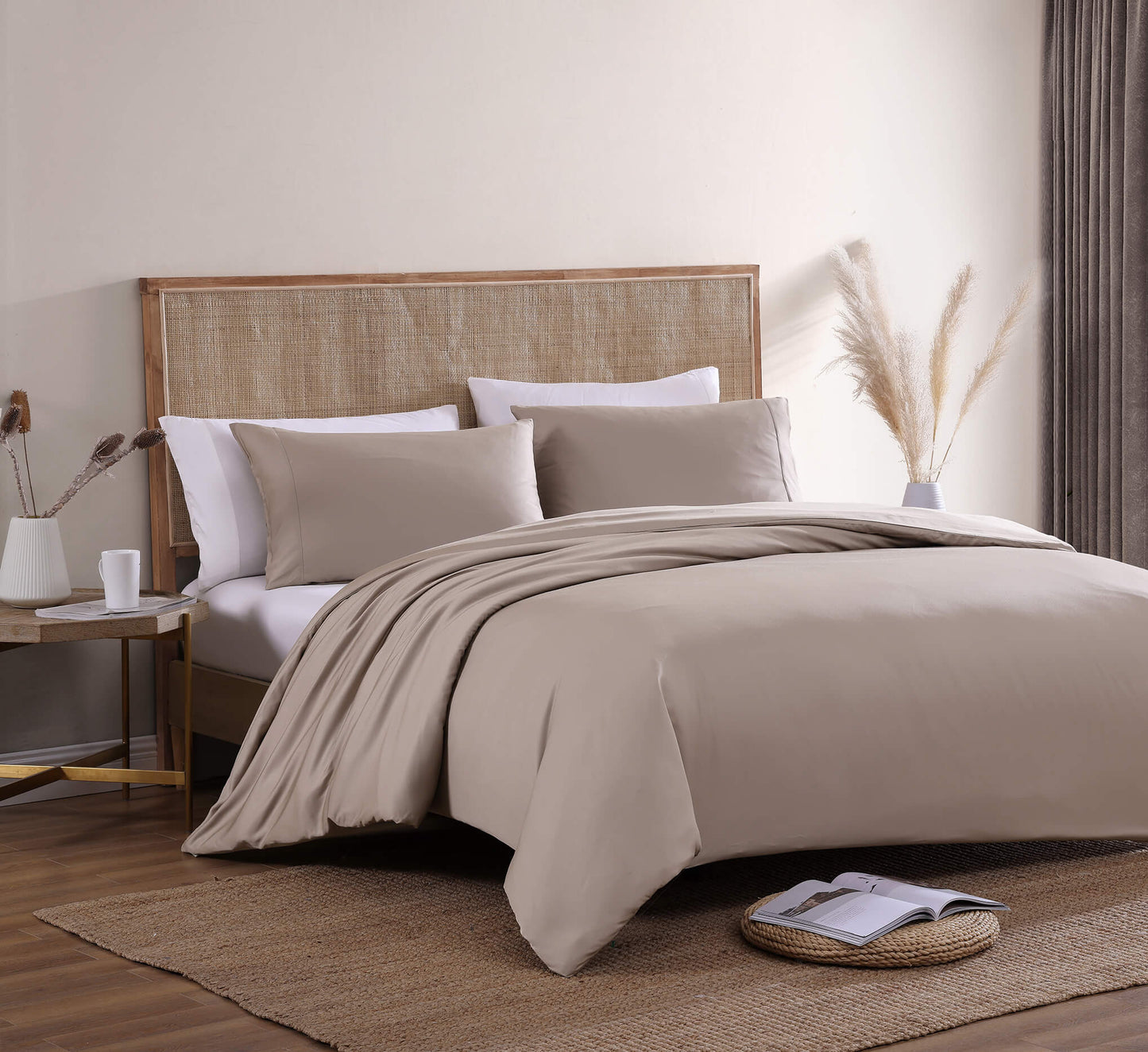 Natural Premium Bamboo Pillowcase Set - Quahog Bay Bedding