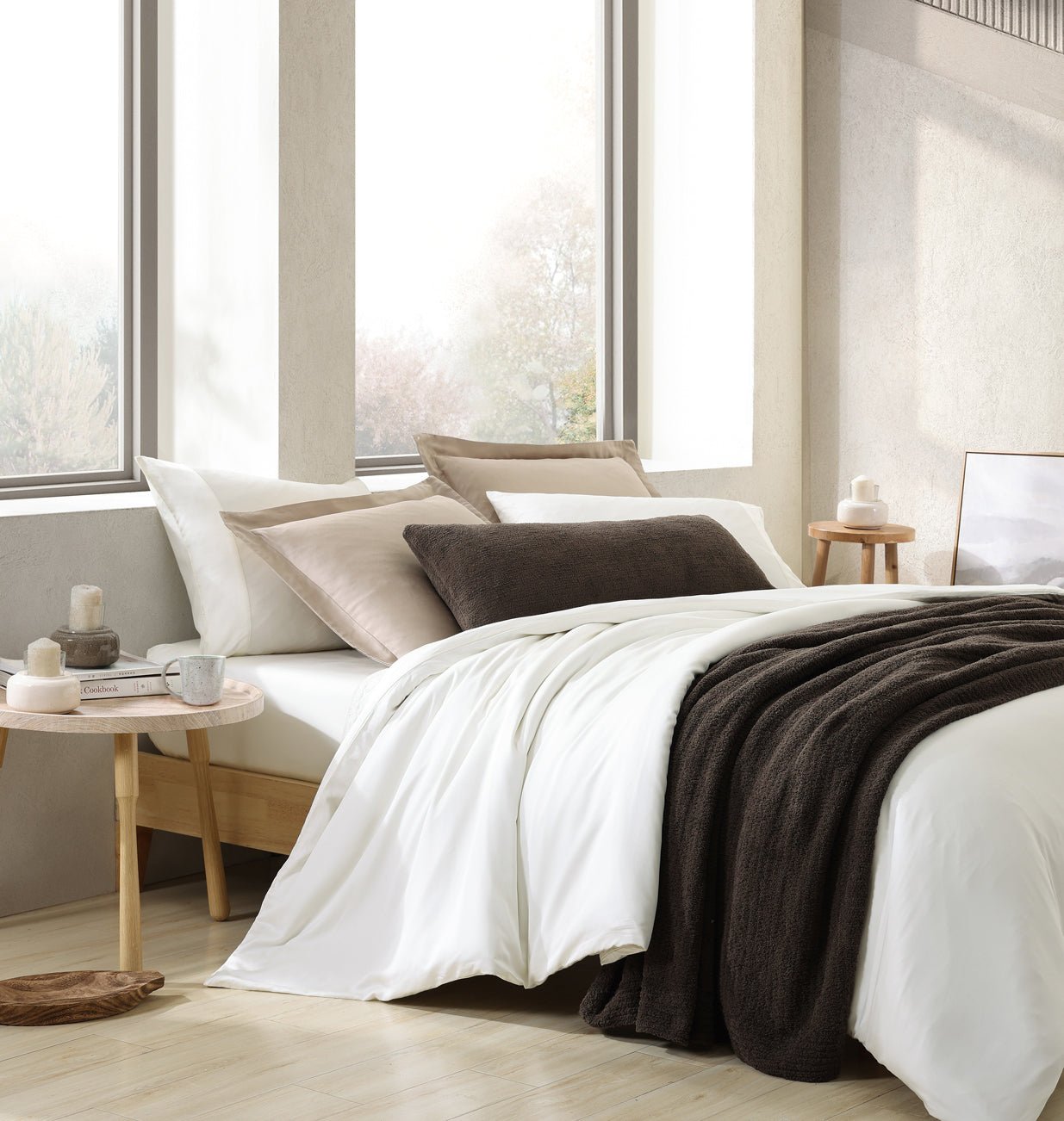 Natural Premium Bamboo Sham Set - Quahog Bay Bedding