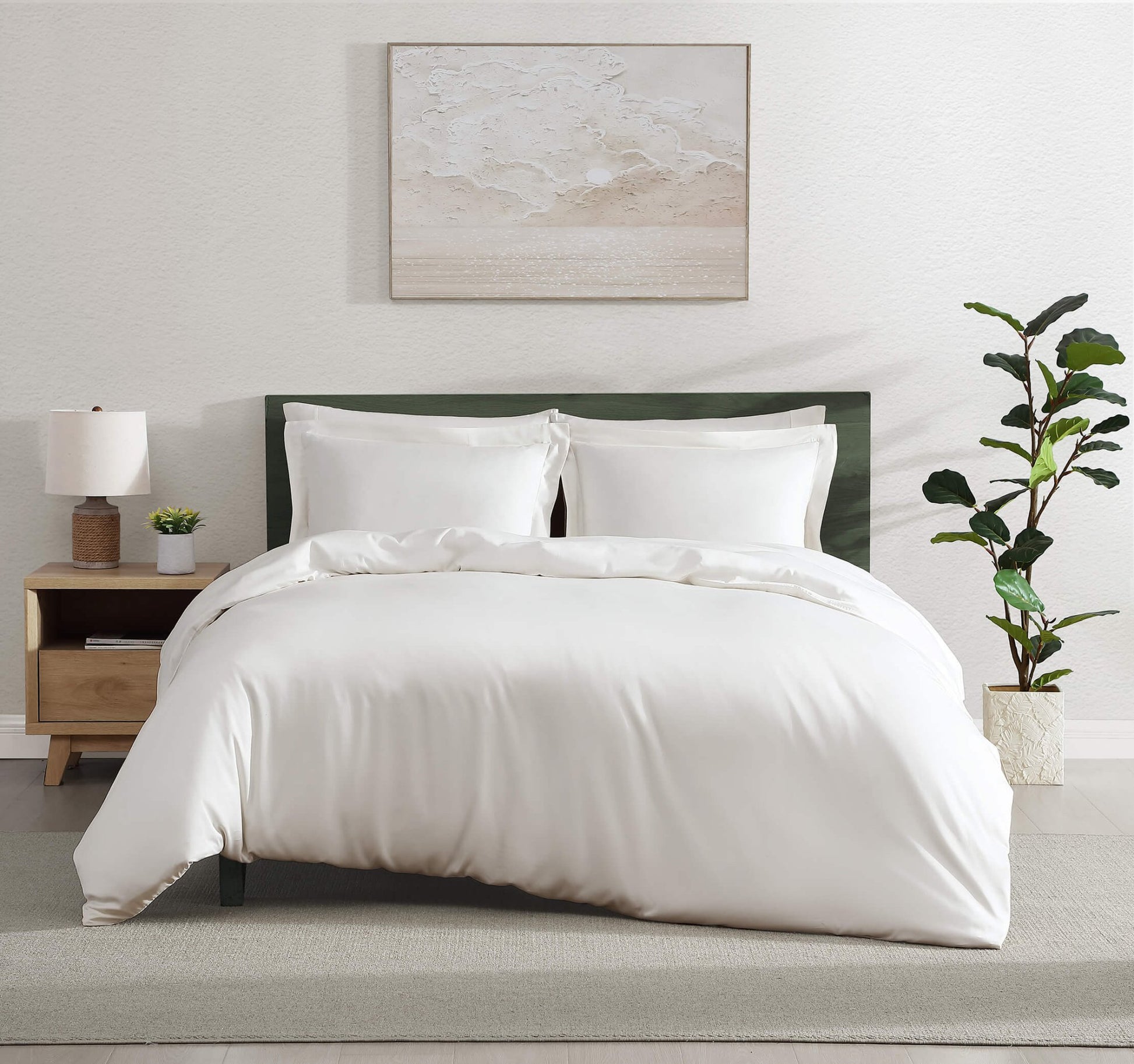 Natural Premium Bamboo Sham Set - Quahog Bay Bedding