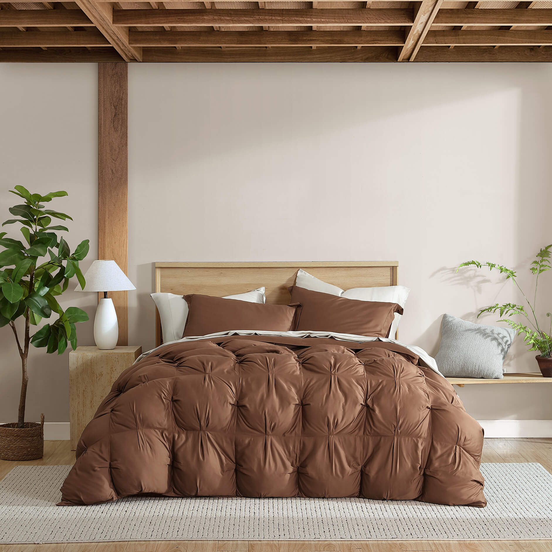 Natural Premium Bamboo Sham Set - Quahog Bay Bedding